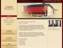 Tablet Screenshot of lairdwineservices.com
